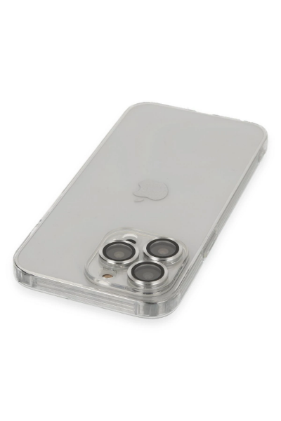 Newface iPhone 13 Pro Max Kılıf Luko Lens Silikon - Gümüş resmi