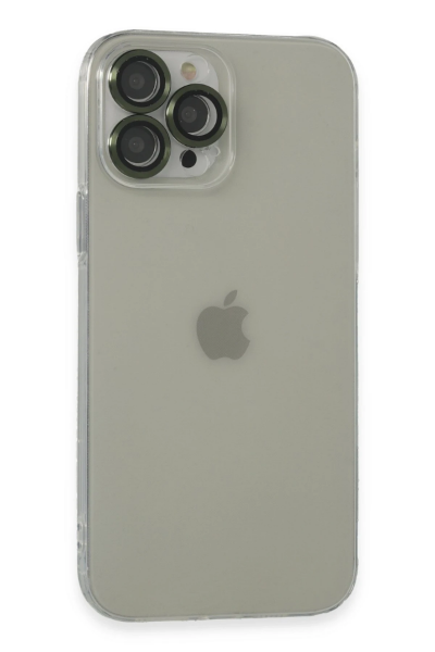 Newface iPhone 13 Pro Max Kılıf Luko Lens Silikon - Yeşil resmi