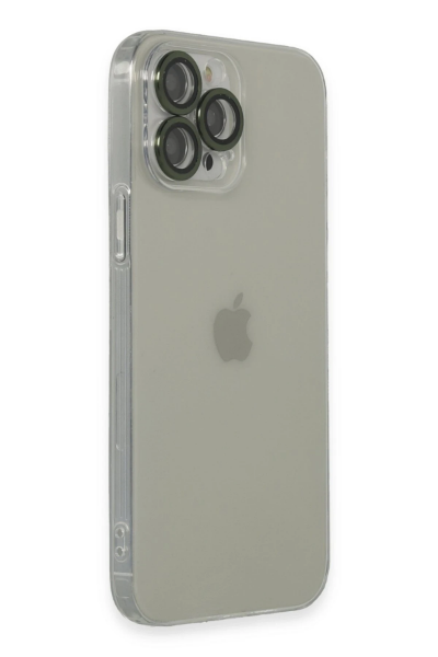 Newface iPhone 13 Pro Max Kılıf Luko Lens Silikon - Yeşil resmi