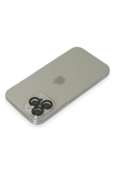 Newface iPhone 13 Pro Max Kılıf Luko Lens Silikon - Yeşil resmi