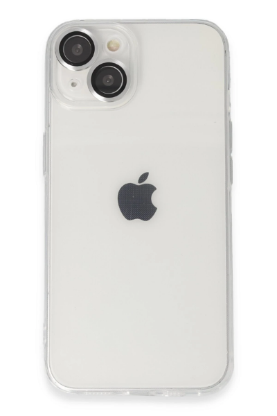 Newface iPhone 14 Kılıf Luko Lens Silikon - Gümüş resmi