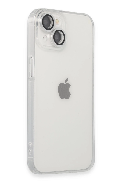 Newface iPhone 14 Kılıf Luko Lens Silikon - Gümüş resmi