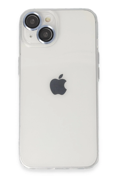 Newface iPhone 14 Kılıf Luko Lens Silikon - Sierra Blue resmi