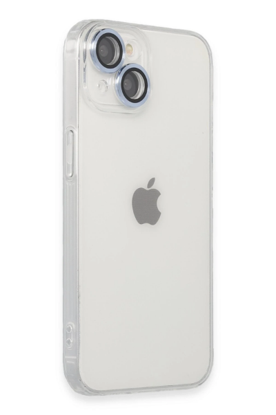 Newface iPhone 14 Kılıf Luko Lens Silikon - Sierra Blue resmi