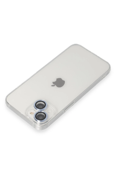Newface iPhone 14 Kılıf Luko Lens Silikon - Sierra Blue resmi
