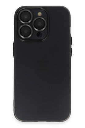 Newface iPhone 14 Pro Kılıf Luko Lens Silikon - Siyah resmi