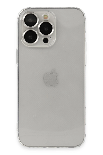 Newface iPhone 14 Pro Kılıf Luko Lens Silikon - Gümüş resmi