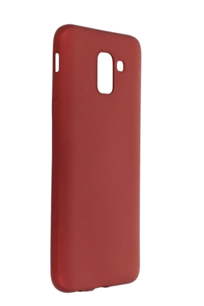 Newface Samsung Galaxy J6 Kılıf First Silikon - Bordo resmi