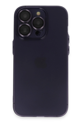 Newface iPhone 14 Pro Max Kılıf Luko Lens Silikon - Derin Mor resmi