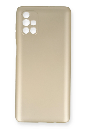 Newface Samsung Galaxy M51 Kılıf First Silikon - Gold resmi