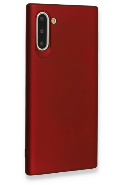 Newface Samsung Galaxy Note 10 Kılıf First Silikon - Bordo resmi