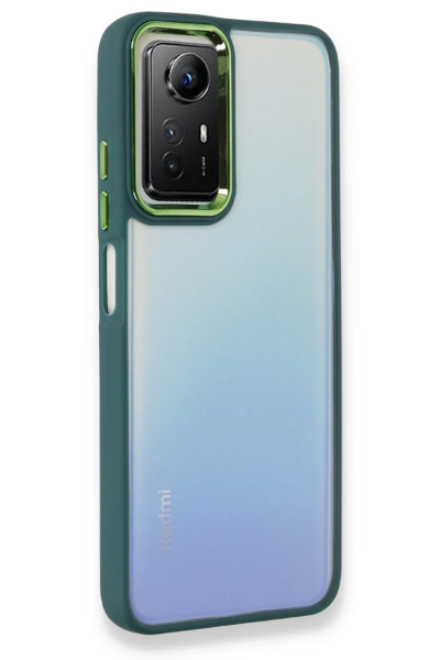 Newface Xiaomi Redmi Note 12S Kılıf Dora Kapak - Haki Yeşil resmi