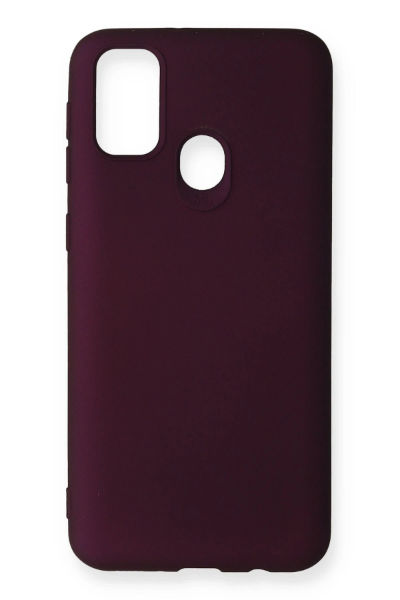 Newface Samsung Galaxy M30S Kılıf First Silikon - Mürdüm resmi
