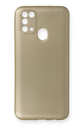 Newface Samsung Galaxy M31 Kılıf First Silikon - Gold resmi