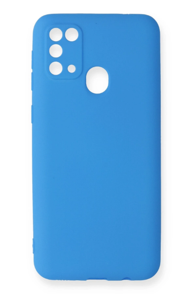Newface Samsung Galaxy M31 Kılıf First Silikon - Mavi resmi