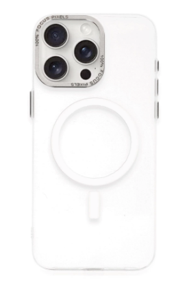 Newface iPhone 15 Pro Max Kılıf Anka PC Magneticsafe Sert Metal Kapak - Şeffaf resmi