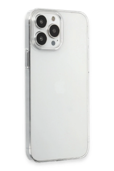 Newface iPhone 15 Pro Max Kılıf Pc Sert Şeffaf Kapak - Şeffaf resmi