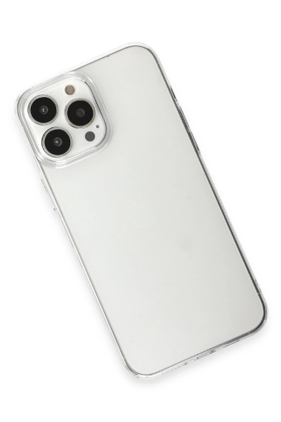 Newface iPhone 15 Pro Max Kılıf Pc Sert Şeffaf Kapak - Şeffaf resmi