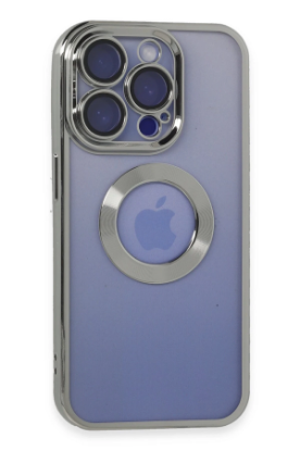 Newface iPhone 15 Pro Kılıf Slot Silikon - Gümüş resmi