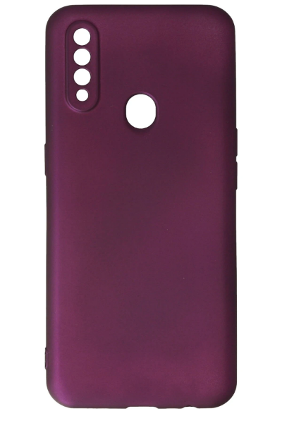Newface Oppo A31 Kılıf First Silikon - Mürdüm resmi