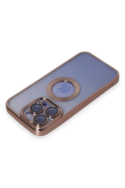 Newface iPhone 15 Pro Kılıf Slot Silikon - Rose Gold resmi