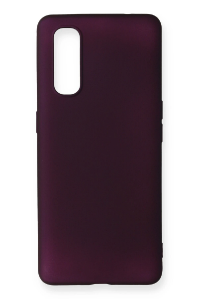 Newface Oppo Find X2 Kılıf First Silikon - Mürdüm resmi