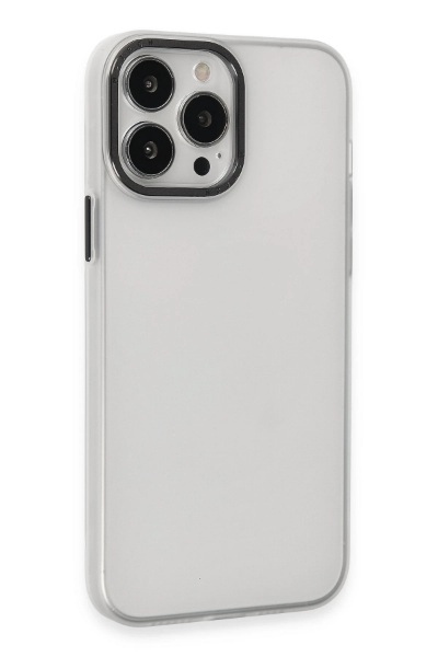 Newface iPhone 15 Pro Max Kılıf Modos Metal Kapak - Şeffaf resmi