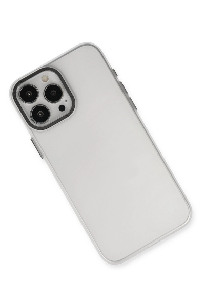 Newface iPhone 15 Pro Max Kılıf Modos Metal Kapak - Şeffaf resmi