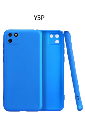 Newface Huawei Y5P Kılıf First Silikon - Mavi resmi