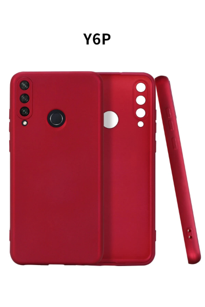 Newface Huawei Y6P Kılıf First Silikon - Bordo resmi