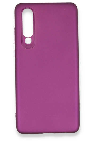 Newface Huawei P30 Kılıf First Silikon - Mürdüm resmi