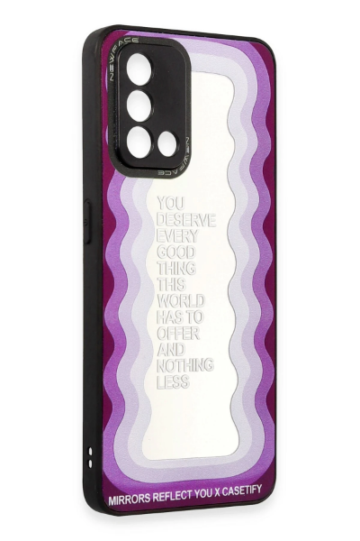 Newface Oppo A74 4G Kılıf Mirror Desenli Kapak - Mirror - 5 resmi