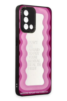 Newface Oppo A74 4G Kılıf Mirror Desenli Kapak - Mirror - 11 resmi