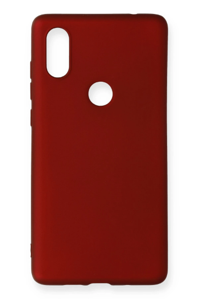 Newface Xiaomi Mi Mix 2S Kılıf First Silikon - Bordo resmi