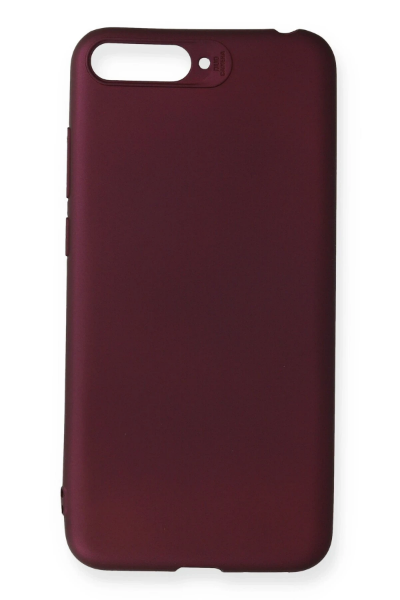 Newface Huawei Honor 7A Kılıf First Silikon - Mürdüm resmi