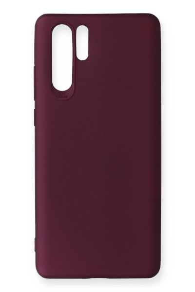 Newface Huawei P30 Pro Kılıf First Silikon - Mürdüm resmi