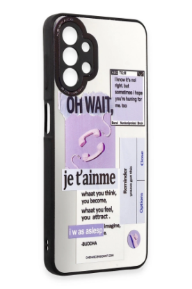 Newface Samsung Galaxy A13 4G Kılıf Mirror Desenli Kapak - Mirror - 4 resmi