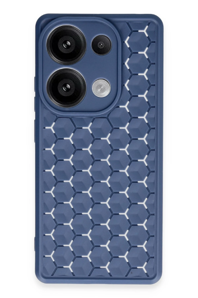 Newface Realme C65 Kılıf Petek Silikon Kapak - Lacivert resmi