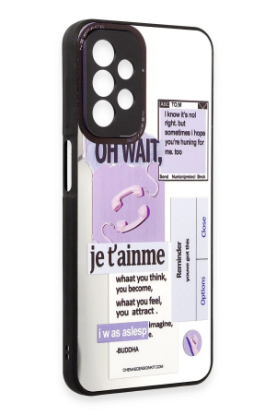 Newface Samsung Galaxy A23 4G Kılıf Mirror Desenli Kapak - Mirror - 4 resmi