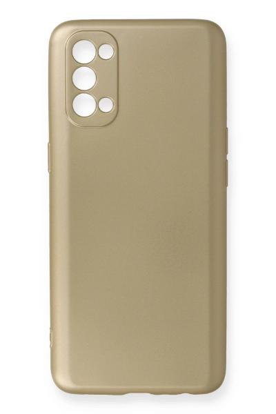 Newface Oppo Reno 4 Kılıf First Silikon - Gold resmi