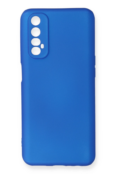 Newface Realme 7 Kılıf First Silikon - Mavi resmi