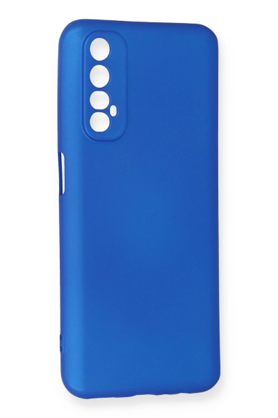 Newface Realme 7 Kılıf First Silikon - Mavi resmi