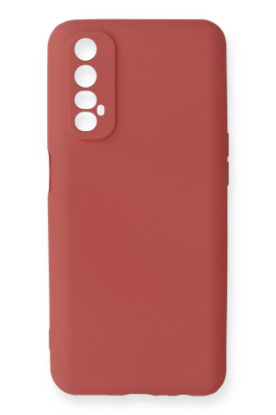 Newface Realme 7 Kılıf First Silikon - Kiremit resmi