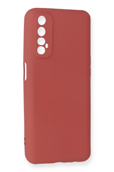 Newface Realme 7 Kılıf First Silikon - Kiremit resmi