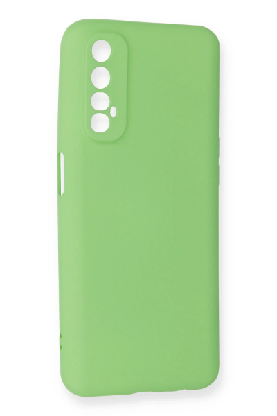 Newface Realme 7 Kılıf First Silikon - Yeşil resmi