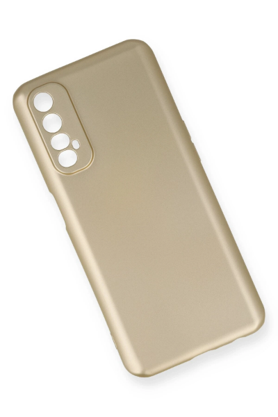 Newface Realme 7 Kılıf First Silikon - Gold resmi