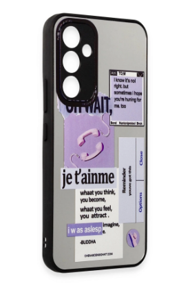 Newface Samsung Galaxy A34 5G Kılıf Mirror Desenli Kapak - Mirror - 4 resmi