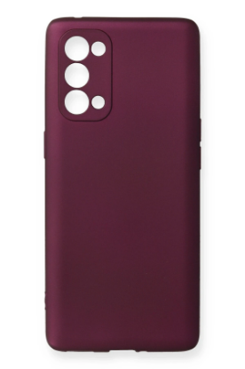 Newface Oppo Reno 5 Pro Kılıf First Silikon - Mürdüm resmi