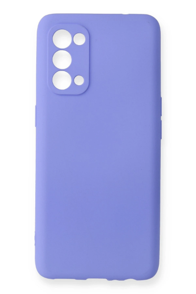 Newface Oppo Reno 5 Kılıf First Silikon - Lila resmi
