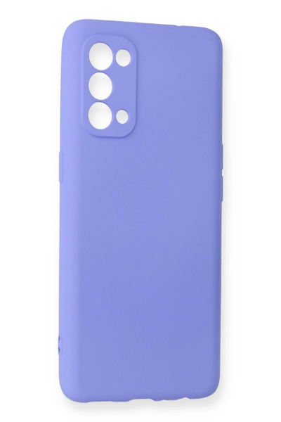 Newface Oppo Reno 5 Kılıf First Silikon - Lila resmi